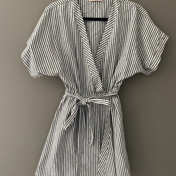 Navy and White Striped dress - Picture 1 of 2